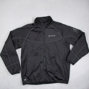 SpaceX Mens Full Zip Track Jacket Black XL Performance Fleece Lined SMU109